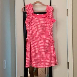 Lilly  “ Everleigh Romper” hot pink NWT